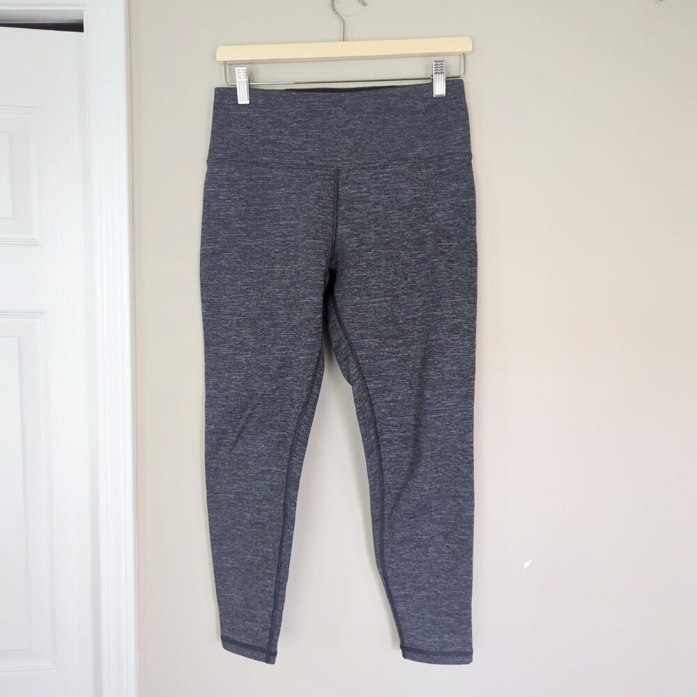 Athleta Gray Altitude Tight in Polartec Power Stretch Fleece Lined Legging Small